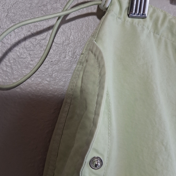 💐 Cotton Candy Mint GreenWide Leg Parachute Pants Sz.L Y2K Cargo Utility - Picture 7 of 13